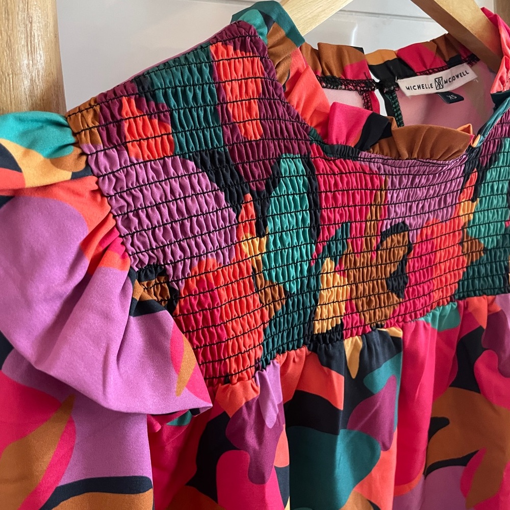 Michelle McDowell Ruffled Blouse
